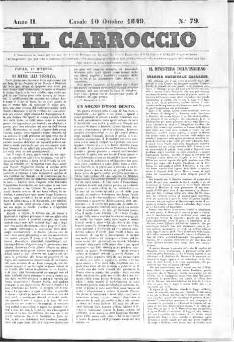 Il Carroccio - Edizione 79 del 10/10/1849